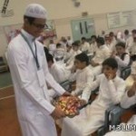 إدارة مدرسة أبي عبيدة ابن الجراح المتوسطة بالدمام تقيم حفل معايدة لمنسوبيها وترحب بالمعلمين الجدد