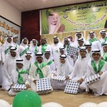 طلاب المنارات الثانوية الأهلية بالدمام يحتفون باليوم الوطني الرابع والثمانين