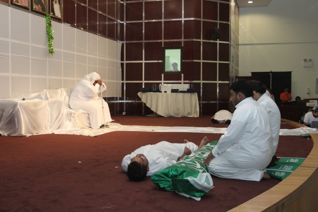 جانب من المشهد التمثيلي حب الوطن غالي