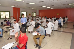 جانب من اختبار المقابلات الوظيفية لخريجي تقنية الأحساء