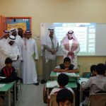 مدير تعليم أحد رفيدة بالنيابة يفتتح قاعة الموهوبين بمتوسطة المهاجرون