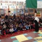 طلاب مدارس البطين بالقصيم يعالجون المواقع المشوهة في حملة توعوية
