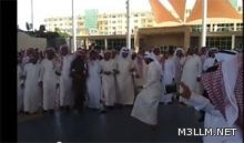 .تجمع لمعلمي مدارس الأبناء أمام تعليم حفر الباطن
