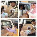 تحت شعار ( لهم علينا حق )  طالبات تعليم عسير يُقدّمنَ الإفطار لرجال الأمن