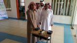 ثانوية الواديين بعسير توثق دوام  طلابها بالبصمة