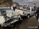 مصرع 3 طلاب وإصابة 2 في حادث مروري شنيع بالباحة