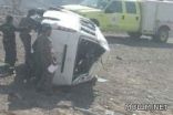 مصرع طالبة وإصابة 16 أخريات فى حادث مروري على طريق القصيم