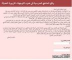 شاركنا الاستبيان في واقع المناهج المدرسية في ضوء التوجهات التربوية الحديثة