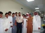 طلاب نادي الريان الموسمي 34 يزورون المرضى المنومين