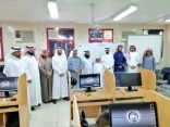تدشين المقرأة الإلكترونية ومعمل الإنجليزية بابتدائية حفص ومتوسطة قالون بالواديين بعسير  