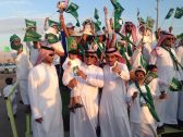 مدرسة الملك خالد الابتدائية ونادي الحي بحقل يشاركان بمناسبة يوم الوطن 85