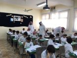 ابتدائية الملك خالد بحقل تطبق اختبار PIRLS2016