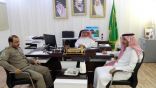 مدير مكتب التعليم يجتمع بإدارة الدفاع المدني بمحافظة بحرة