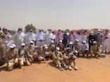 رئيس جامعة حائل .. يقوم بزيارة مواقع التنقيبات الأثرية التي تقوم بها جامعتا حائل والملك سعود في مدينة  ” فيد “