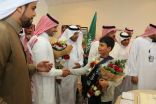 الطائف تستقبل بطل العالم الثاني في الرياضيات بالورود