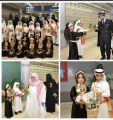 طلاب وطالبات عسير يستقبلون المصطافين بالورود
