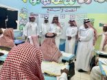 مدير تعليم منطقة تبوك يلتقي بالدارسين في حملة محو الأمية بقطاع الوجه