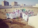غرس أول شتلة لشهداء الواجب في مدرسة نهاوند بأحد رفيدة